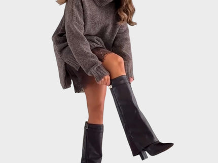 Linda - Strickoberteil und Kleid Set
