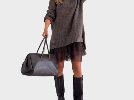 Linda - Strickoberteil und Kleid Set