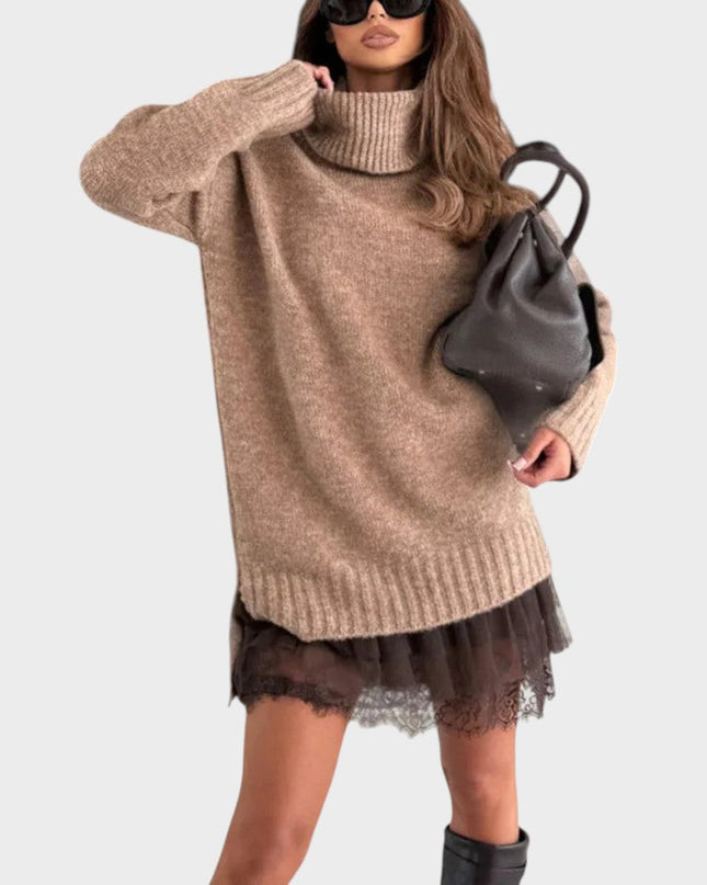 Linda - Strickoberteil und Kleid Set