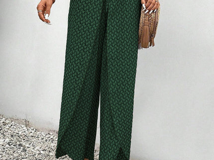 Stella | Lisette Hose mit weitem Bein und geometrischem Druck