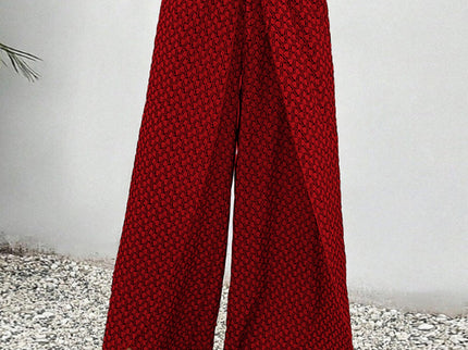 Stella | Lisette Hose mit weitem Bein und geometrischem Druck
