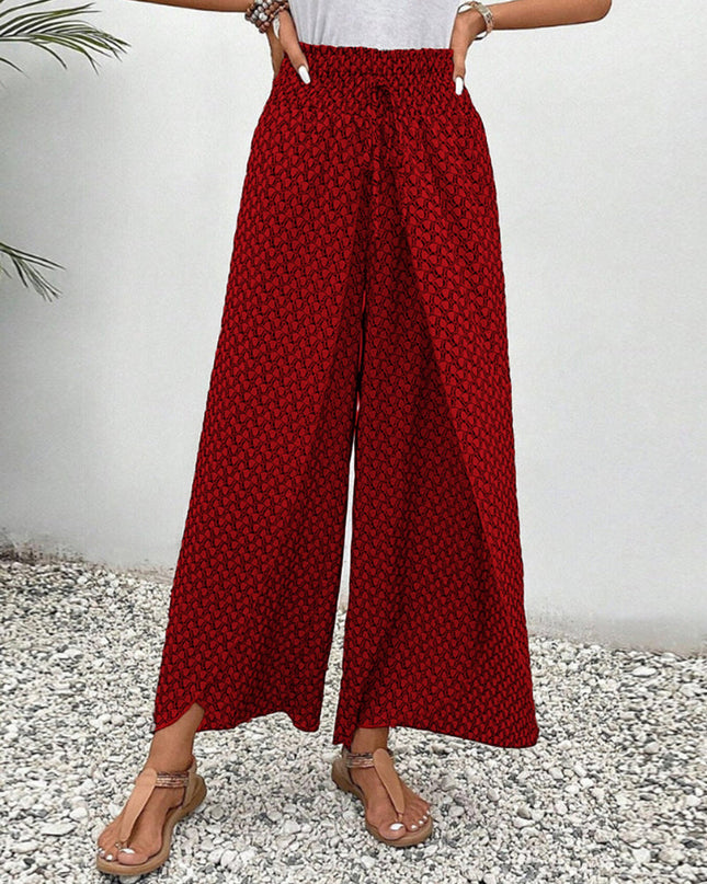Stella | Lisette Hose mit weitem Bein und geometrischem Druck