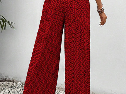 Stella | Lisette Hose mit weitem Bein und geometrischem Druck