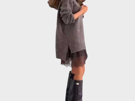 Linda - Strickoberteil und Kleid Set