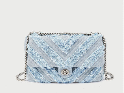 Macy - Elegante hellblaue Denim-Umhängetasche für Damen