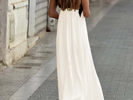Salve™ - Elegantes Kleid mit Kontrastfarbe