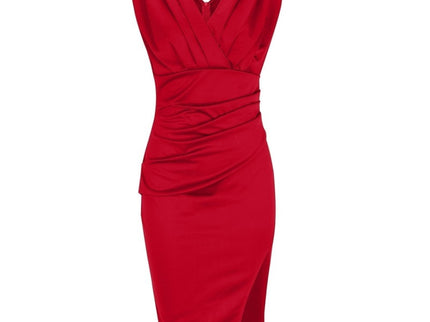 Brenda | Figurbetontes Kleid mit V-Ausschnitt und Schlitz