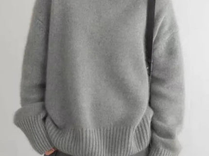 Gemütlicher weicher Strickpullover mit Rollkragen für herbstliche Schichten