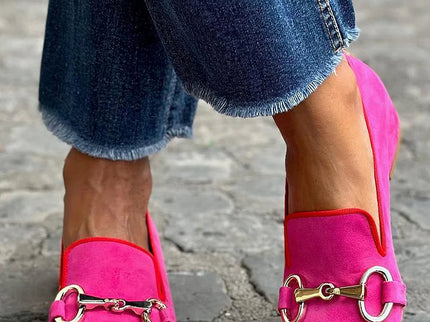 Lien | Fluor-Loafer mit Metallakzent