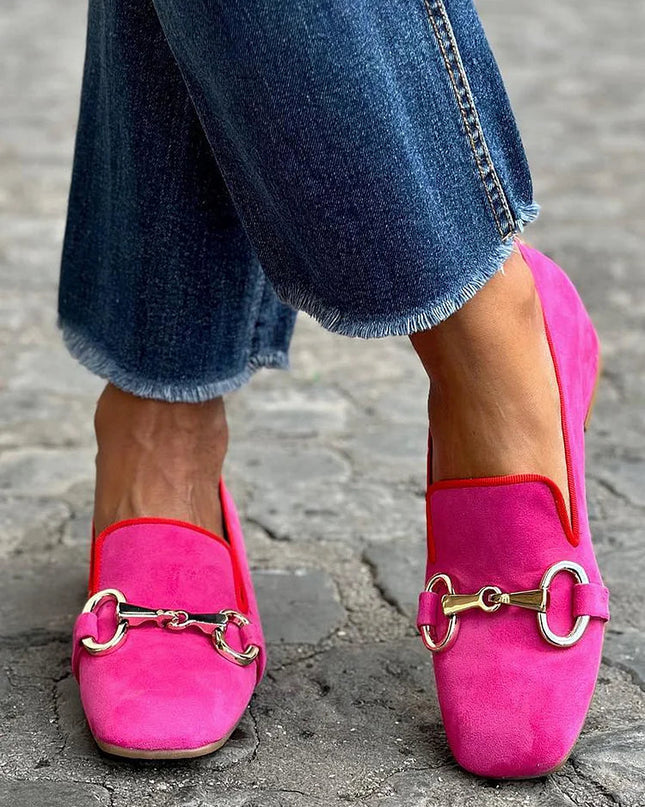 Lien | Fluor-Loafer mit Metallakzent