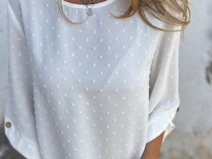 BENEDICTE - LOCKERE BLUSE MIT ÄRMELN