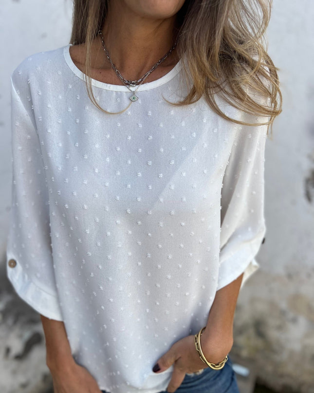 BENEDICTE - LOCKERE BLUSE MIT ÄRMELN
