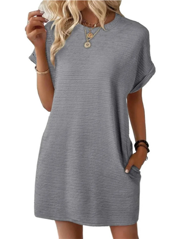 Ivay™ – Minimalistisches Sommerkleid mit Rundhalsausschnitt