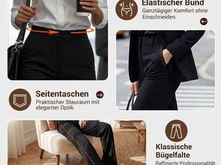 Sommerfeld | Damen Anzughose mit hoher Taille (1 kaufen, 1 GRATIS dazu)