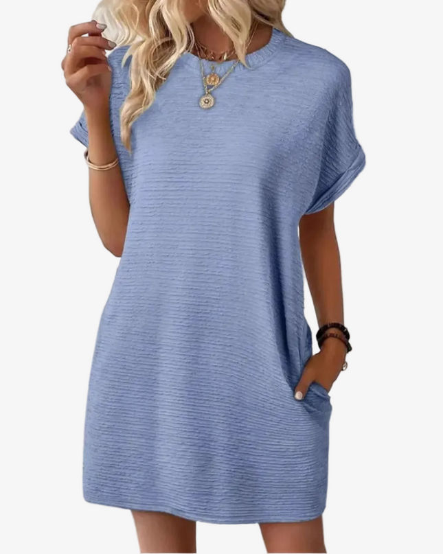 Ivay™ – Minimalistisches Sommerkleid mit Rundhalsausschnitt