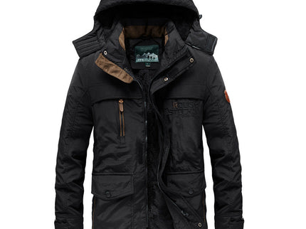 Warme Winterjacke mit Kapuze und Innenfutter für kalte Tage