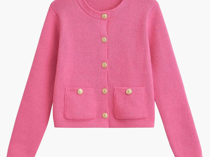 Pia | Klassische Strickjacke mit Taschen-Details