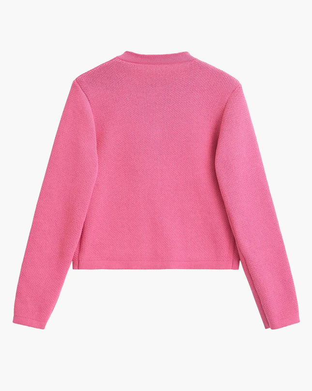 Pia | Klassische Strickjacke mit Taschen-Details