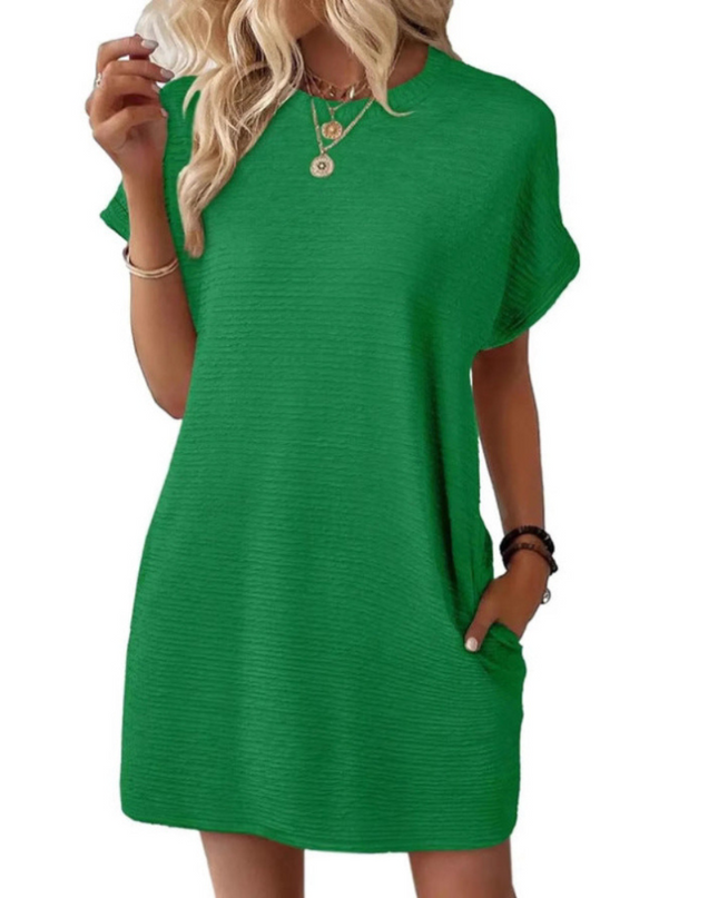 Ivay™ – Minimalistisches Sommerkleid mit Rundhalsausschnitt