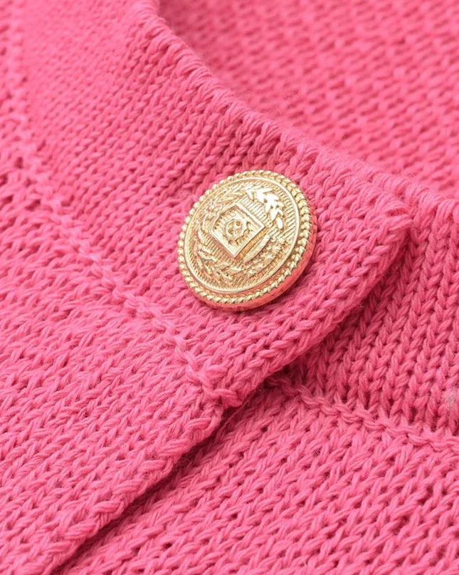 Pia | Klassische Strickjacke mit Taschen-Details