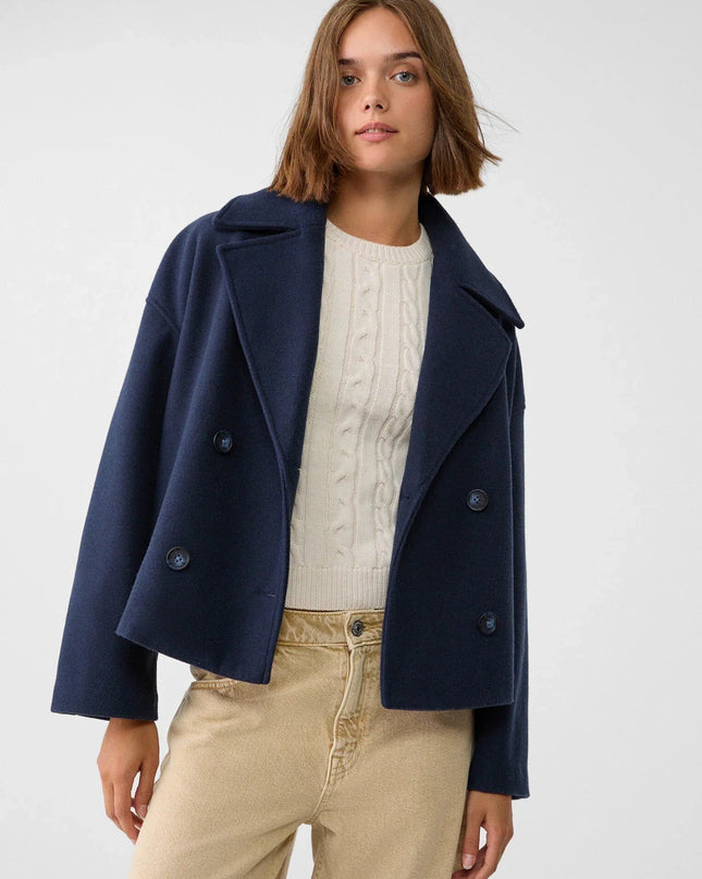 Schicke zweireihige kurze Jacke