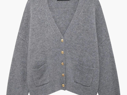 Leona | Strickjacke mit V-Ausschnitt