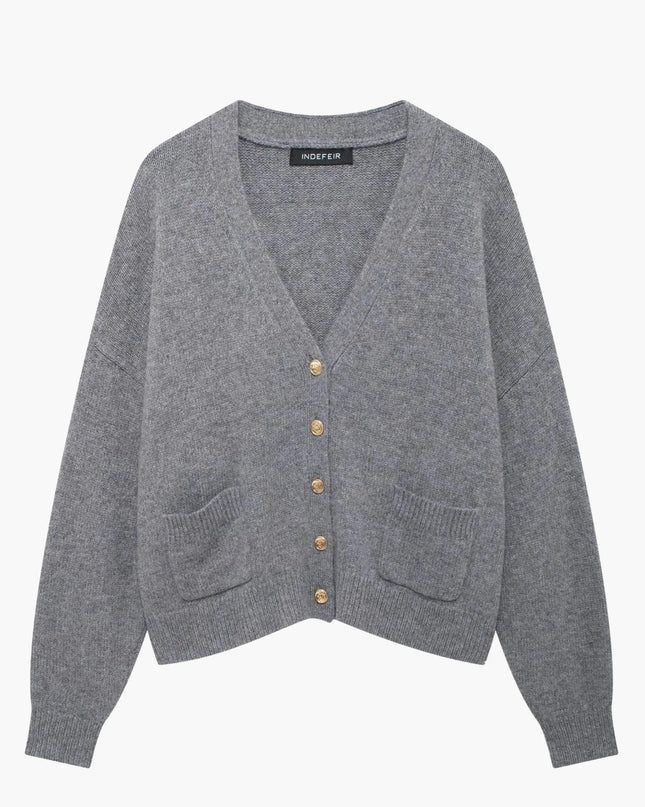Leona | Strickjacke mit V-Ausschnitt