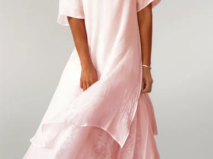 einfarbiges Maxikleid
