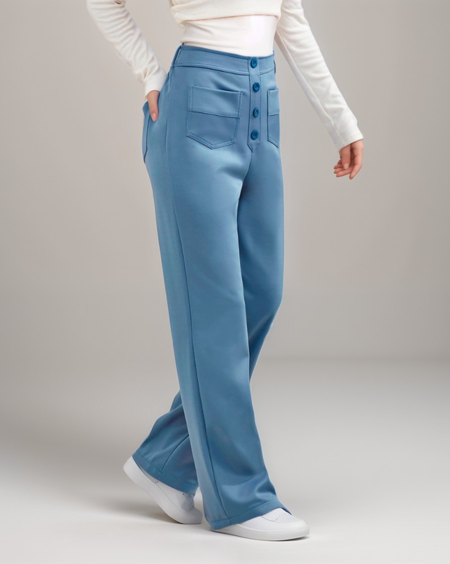 Nina | Elastische Hose mit hoher Taille