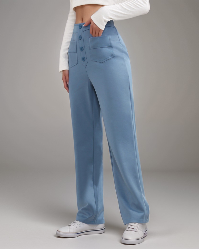 Nina | Elastische Hose mit hoher Taille