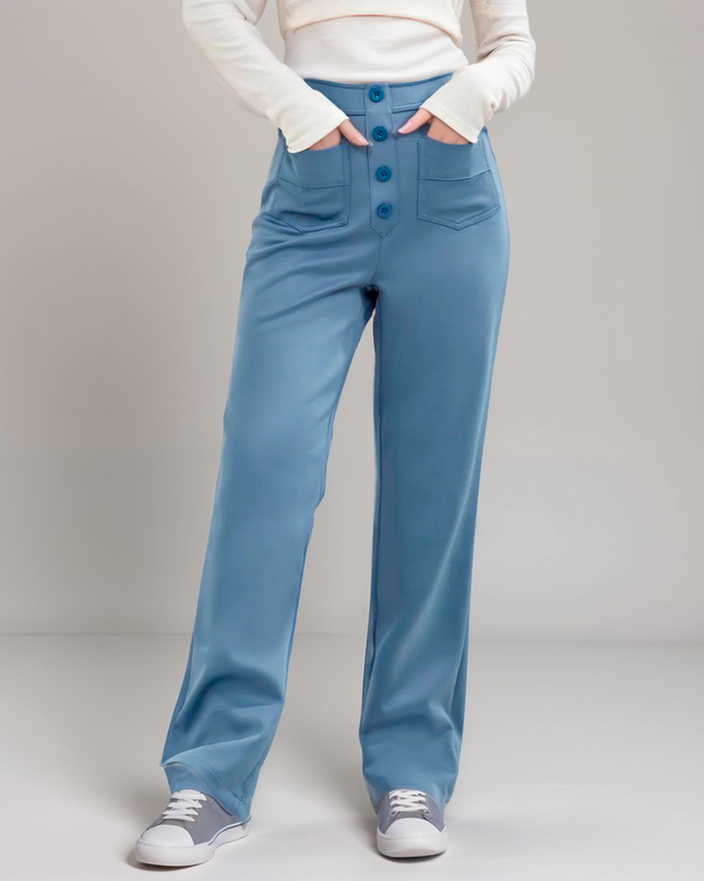 Nina | Elastische Hose mit hoher Taille
