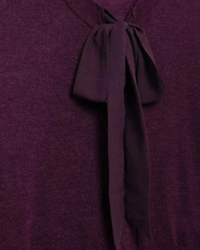 Minna | Strickjacke mit Krawattenausschnitt und Taschen