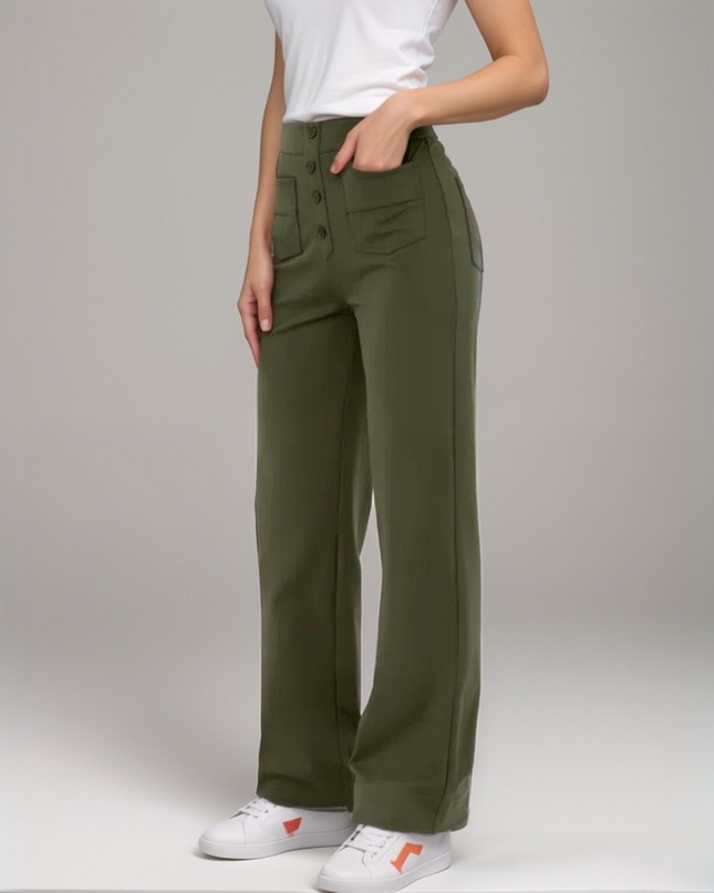 Nina | Elastische Hose mit hoher Taille