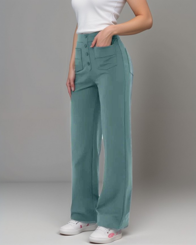 Nina | Elastische Hose mit hoher Taille