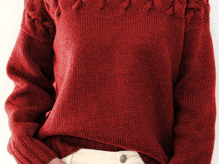Lässige Rollkragenpullover aus festem Gewebe