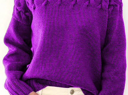 Lässige Rollkragenpullover aus festem Gewebe