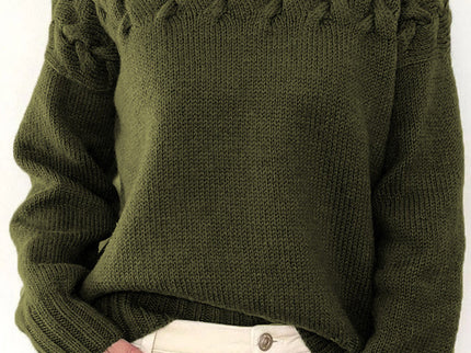 Lässige Rollkragenpullover aus festem Gewebe