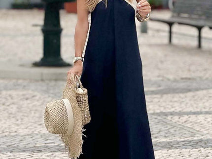 Salve™ - Elegantes Kleid mit Kontrastfarbe