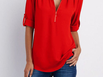 Langärmelige Lockere Bluse