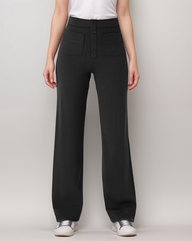 Nina | Elastische Hose mit hoher Taille