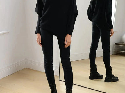 Asymmetrisch drapierter Pullover