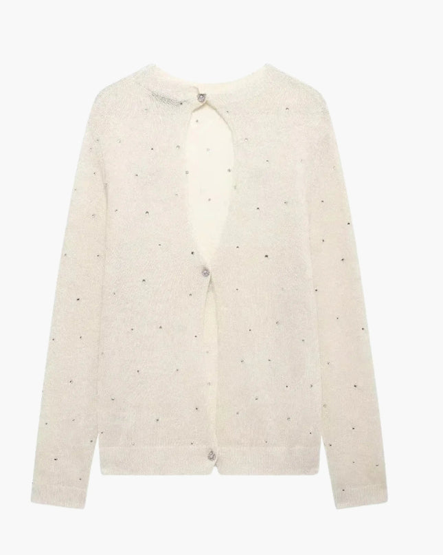 Nadine | Verschönerte Strickjacke mit Knopfleiste