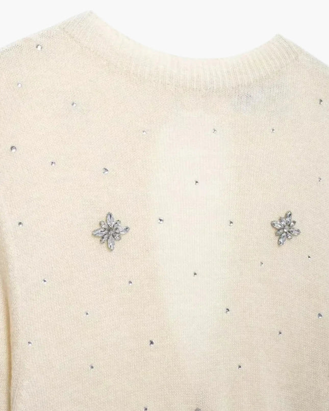 Nadine | Verschönerte Strickjacke mit Knopfleiste