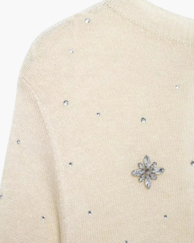 Nadine | Verschönerte Strickjacke mit Knopfleiste