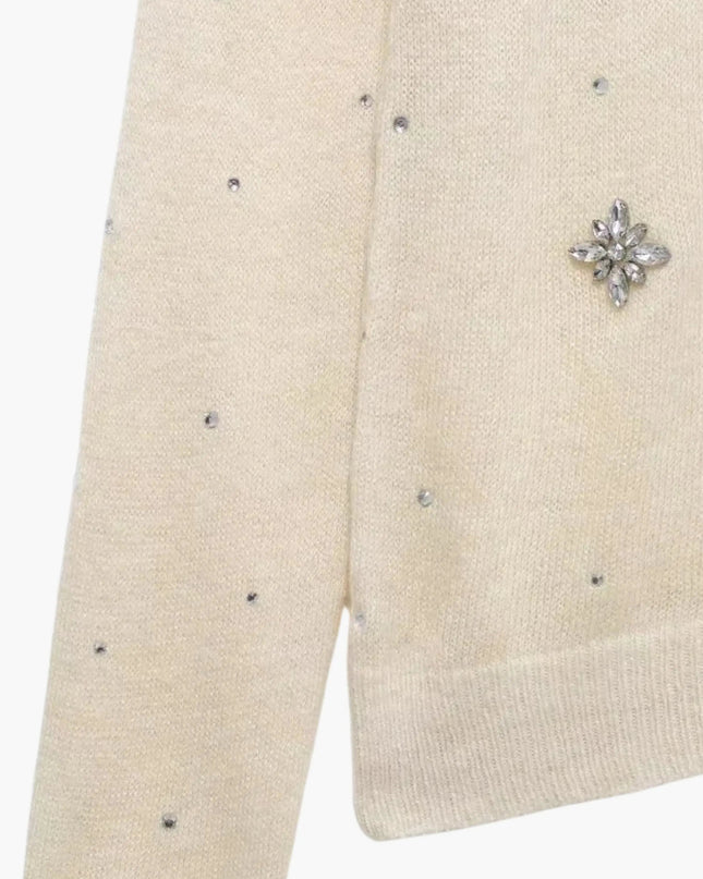 Nadine | Verschönerte Strickjacke mit Knopfleiste