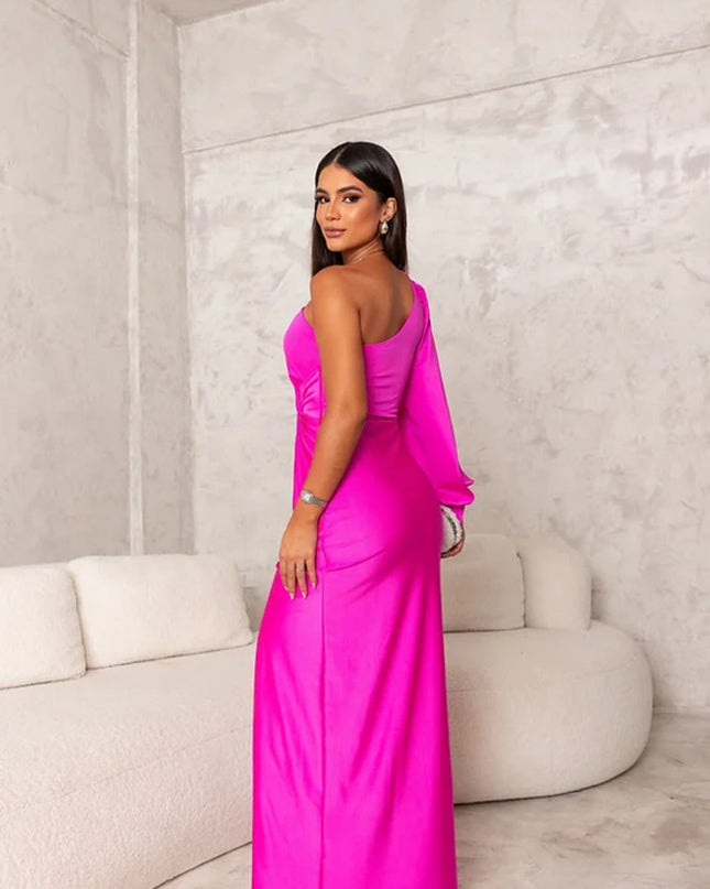 Dorie™ - Asymmetrisches Kleid mit Langem Schlitz