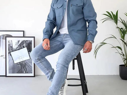 André™ - Lederjacke mit Knöpfen