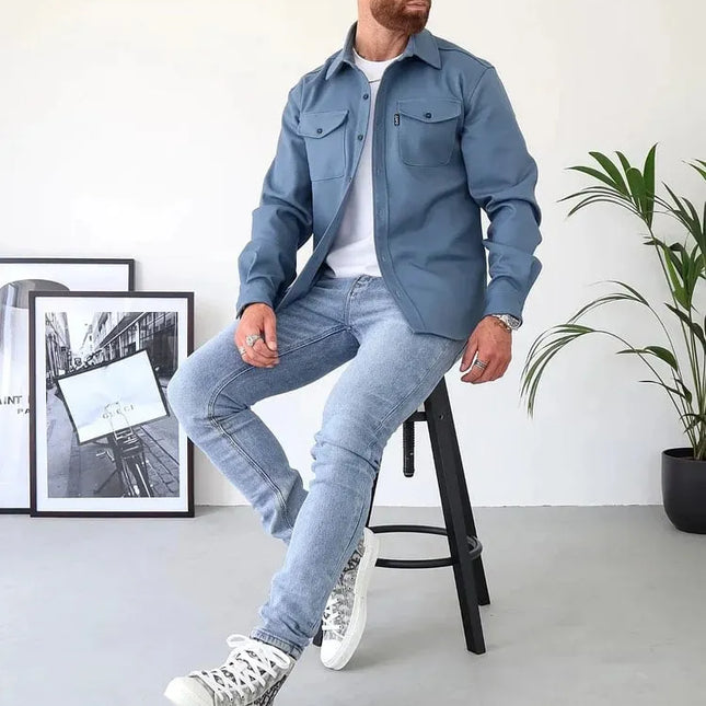 André™ - Lederjacke mit Knöpfen