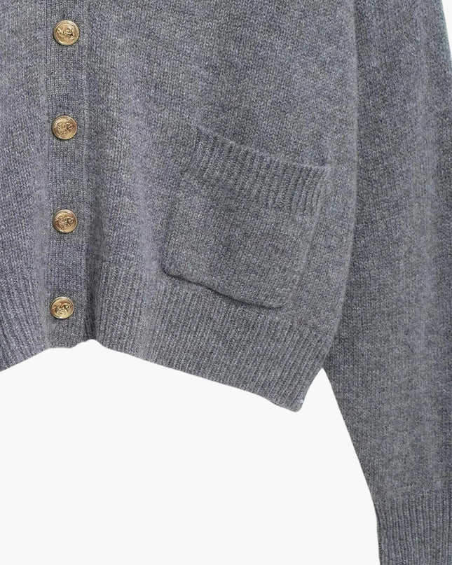 Leona | Strickjacke mit V-Ausschnitt