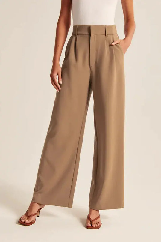 Elegante High-Waist Wide-Leg Hose mit zeitlosem Schnitt